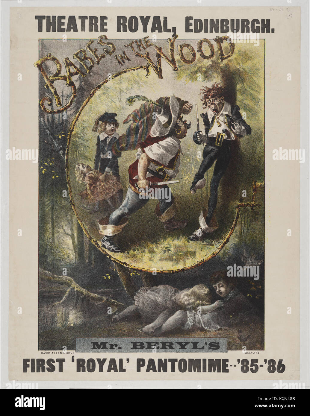 Questa opera d'arte, intitolata "Babes in the Wood 02", fa parte della Weir Collection, che mostra l'interpretazione dell'artista del racconto classico. Foto Stock