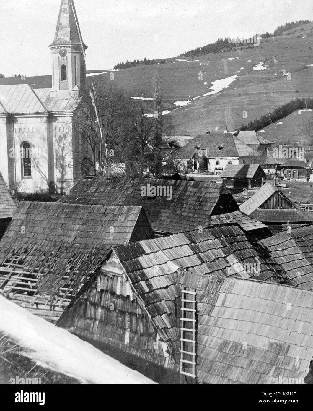 Un Balra Segítő Szűzanya görög katolikus templom. Fortepan 2490 Foto Stock