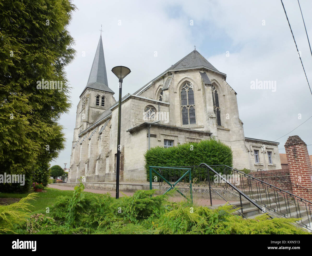 Amettes (Pas-de-Calais, Fr) église Saint Sulpice Foto Stock