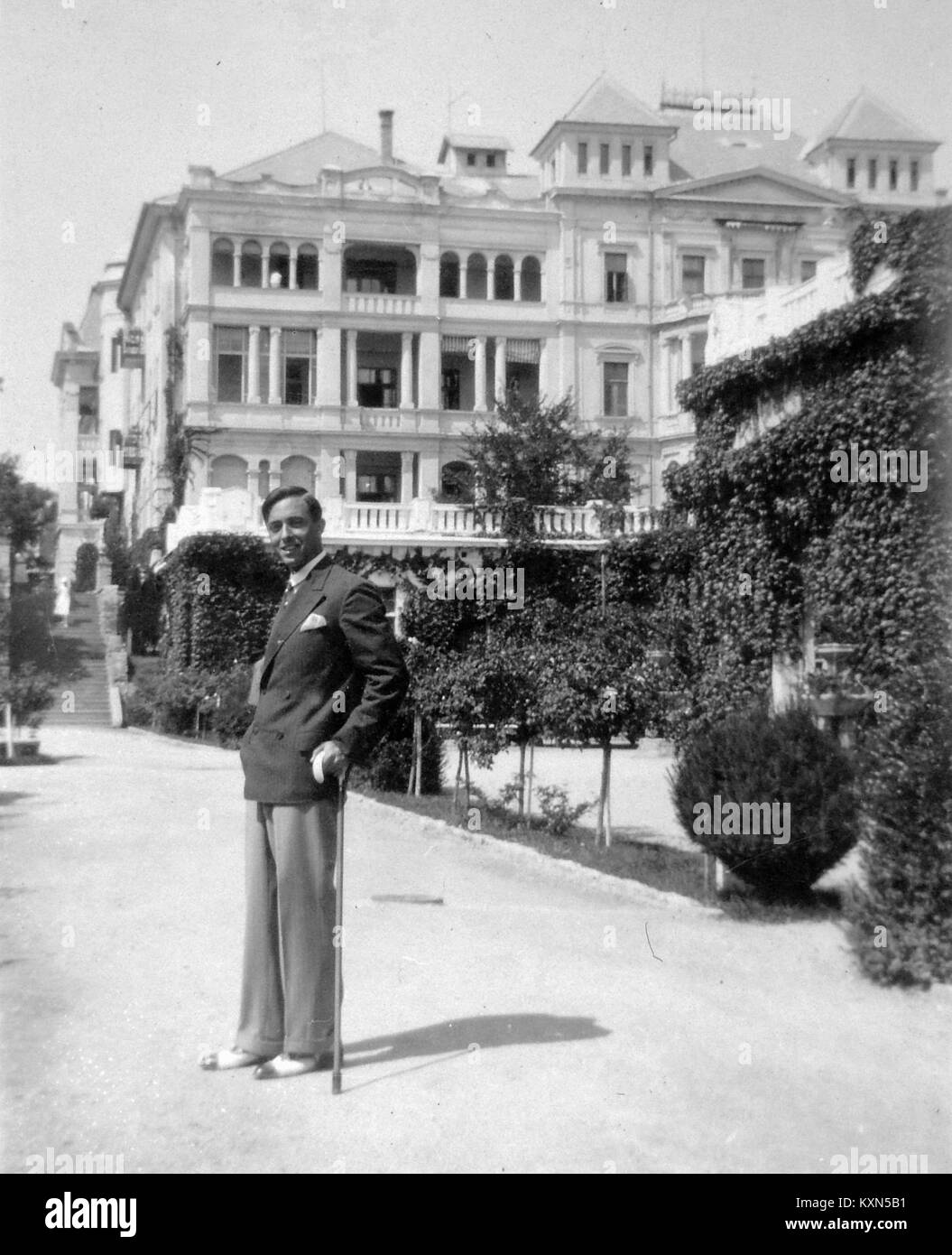 Il sanatorio Erzsébet, ora Szávkórház, a Balatonfüred, in Ungheria, era un importante centro sanitario del XX secolo che forniva cure mediche e servizi alla popolazione locale. Foto Stock