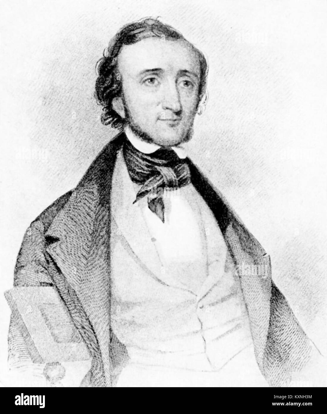 Edgar Allan PoE, scrittore americano, è citato qui in relazione alle sue prime opere letterarie, riflettendo i suoi contributi alla poesia, ai racconti brevi e alla letteratura gotica. Foto Stock