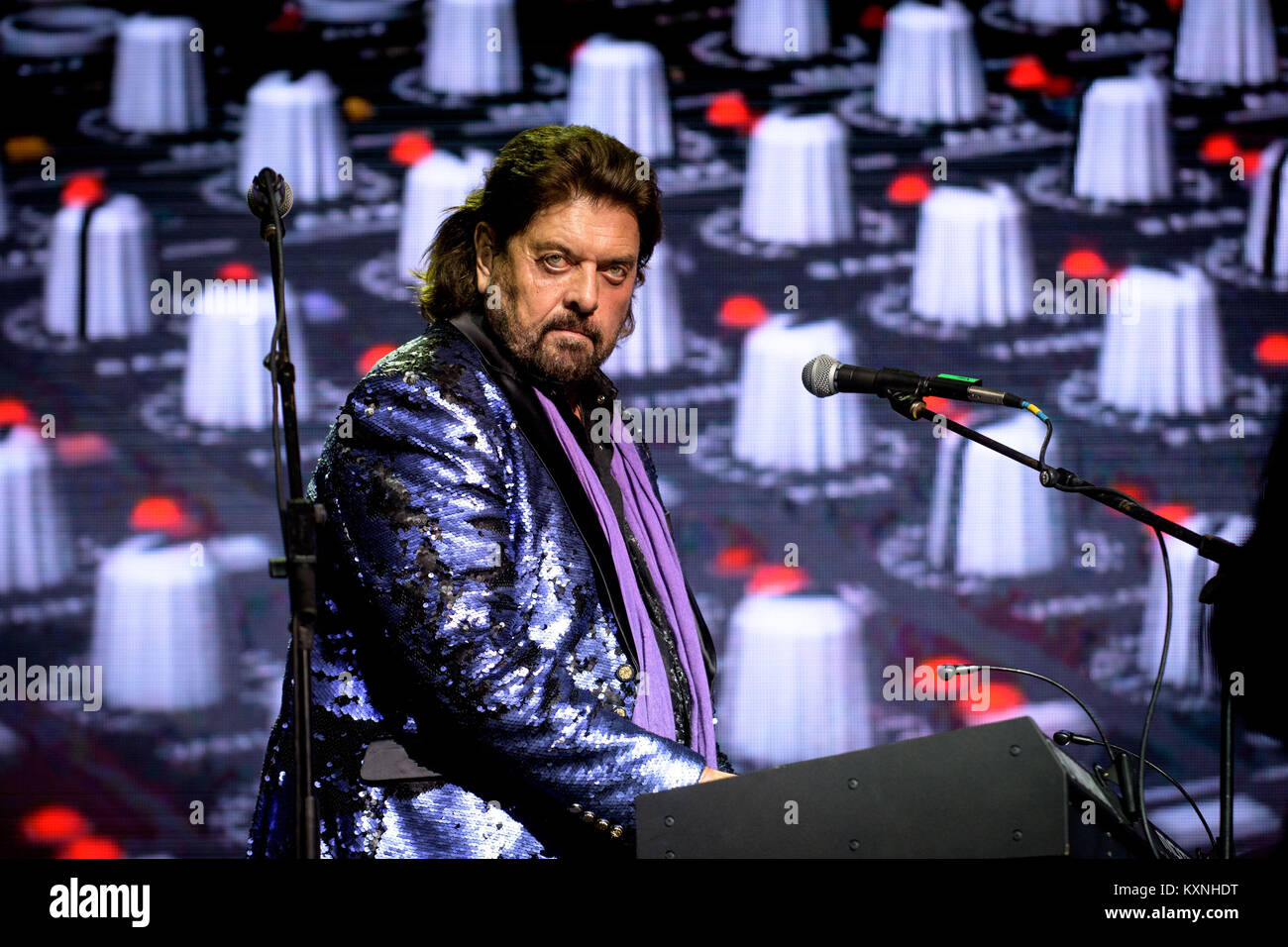 Toronto, Ontario, Canada. Gen 5, 2018. Il leggendario ingegnere del suono, produttore e musicista ALAN PARSONS eseguiti due spettacoli a bordo di Celebrity Eclipse in Moody Blues Cruise 2018 Credit: Igor Vidyashev/ZUMA filo/Alamy Live News Foto Stock