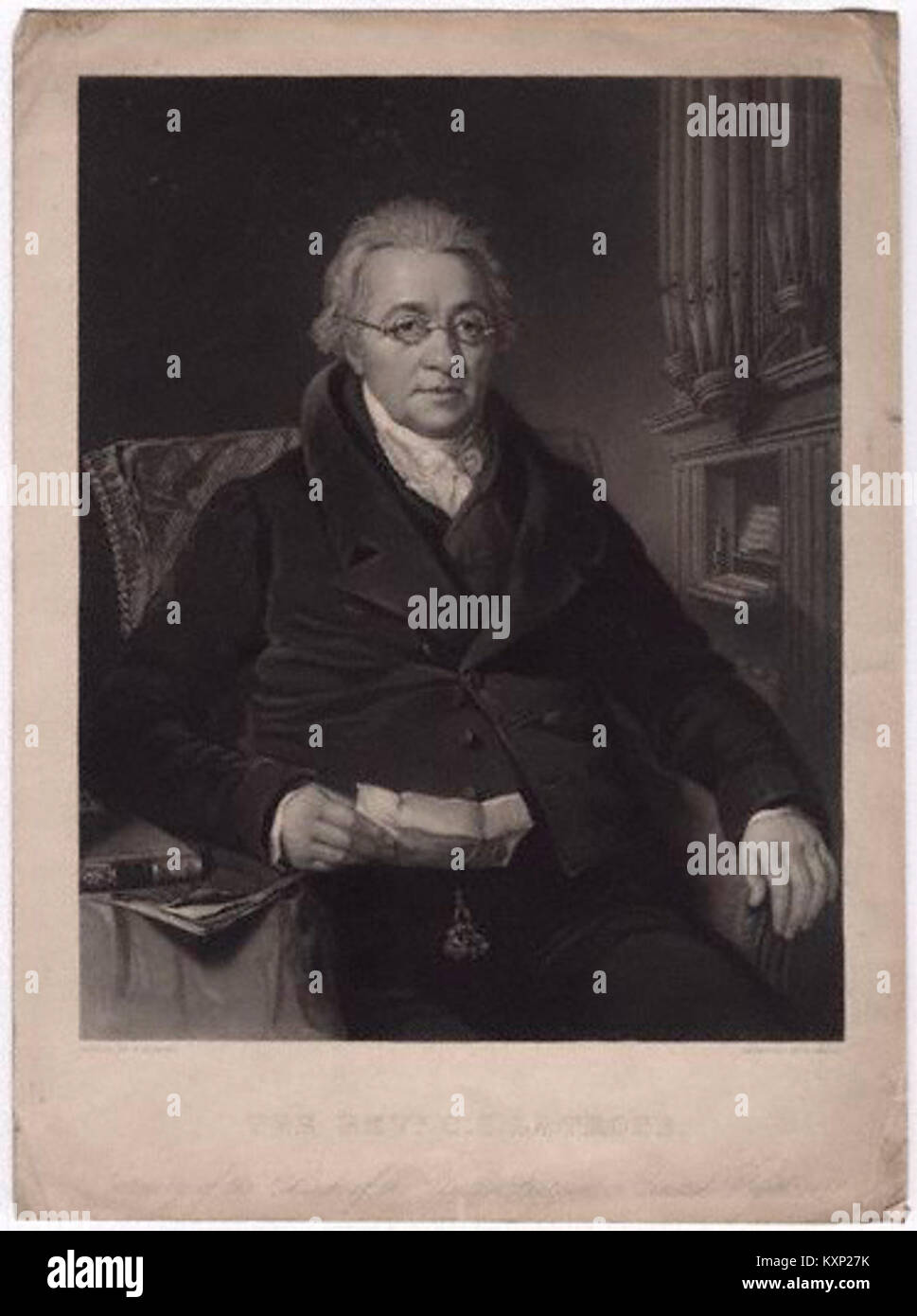 Christian Ignatius Latrobe da Samuel Bellin, dopo Tommaso barbiere Foto Stock