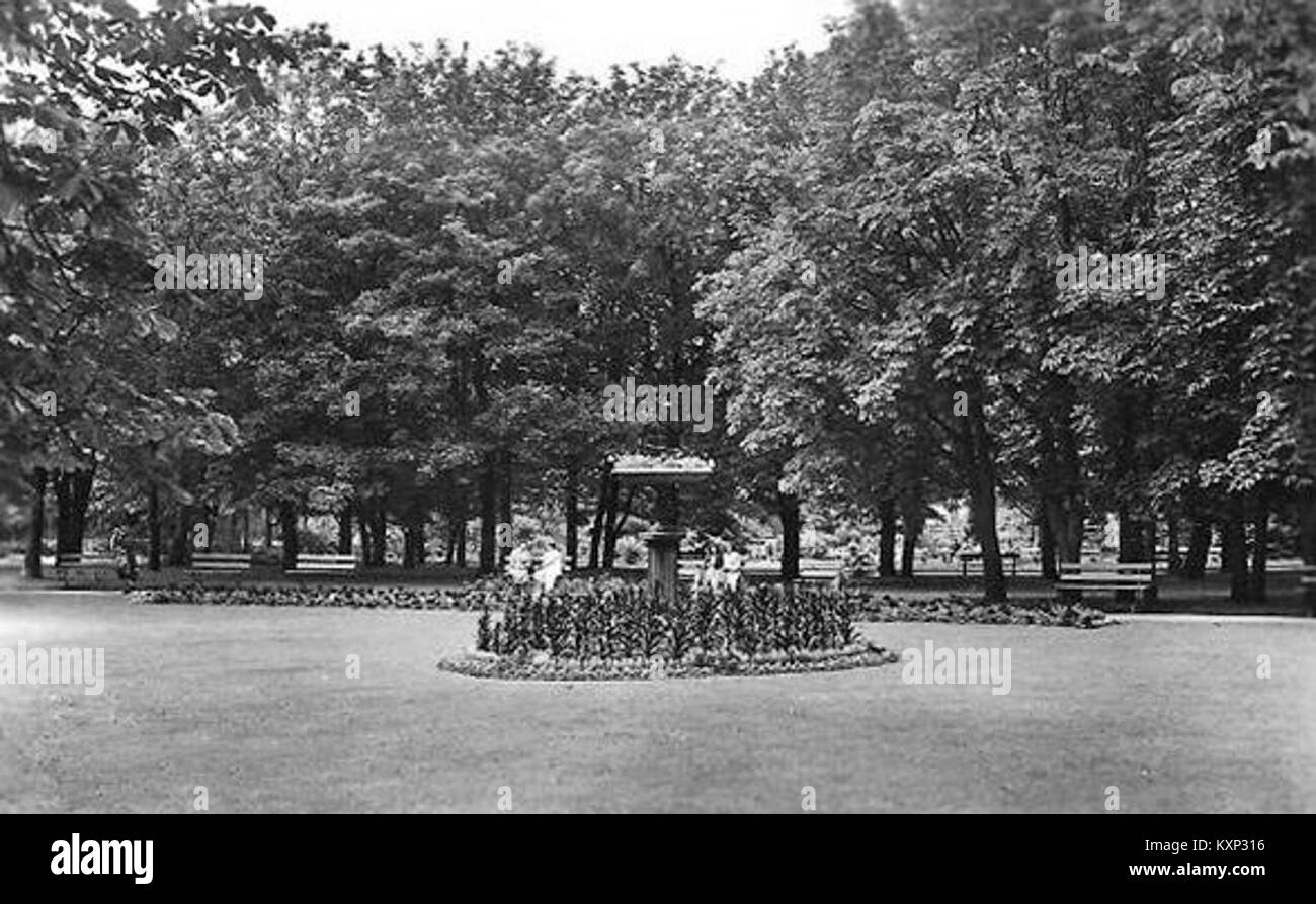 Engelska parken, Varberg, 1950-tal Foto Stock