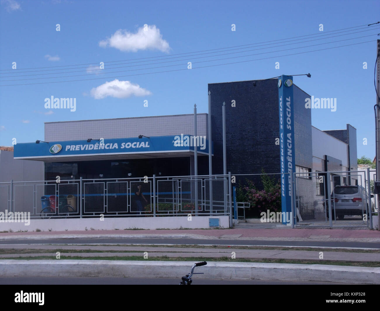 Fotografia dell'ufficio sociale di Previdência a Coreaú, Brasile, che rappresenta l'istituzione pubblica di sicurezza sociale che fornisce servizi di assistenza ai cittadini. Foto Stock