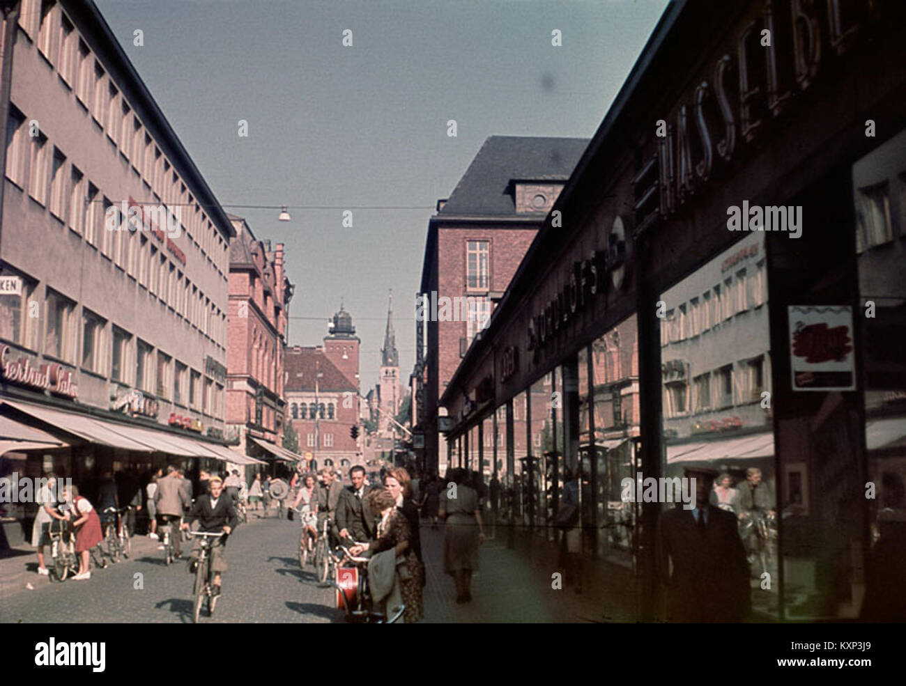 Borås, Svezia, è storicamente significativa per la sua industria tessile, fungendo da centro per il patrimonio culturale, l'innovazione e lo sviluppo industriale. Foto Stock