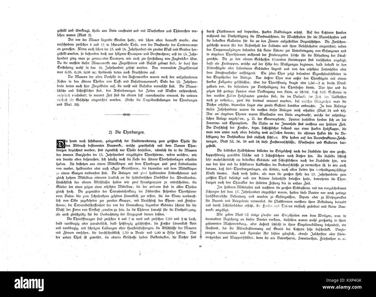 Questa pagina presenta le porte e le fortificazioni storiche di Colonia dal 1180 al 1882, enfatizzando l'architettura militare e la pianificazione urbana. Foto Stock