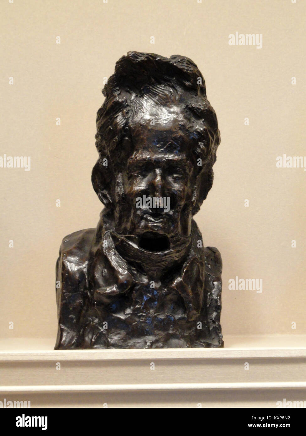 Un ritratto del XIX secolo di Charles-Léonard Gallois di Honoré Daumier, che mostra lo stile satirico e le tecniche caricature. Foto Stock