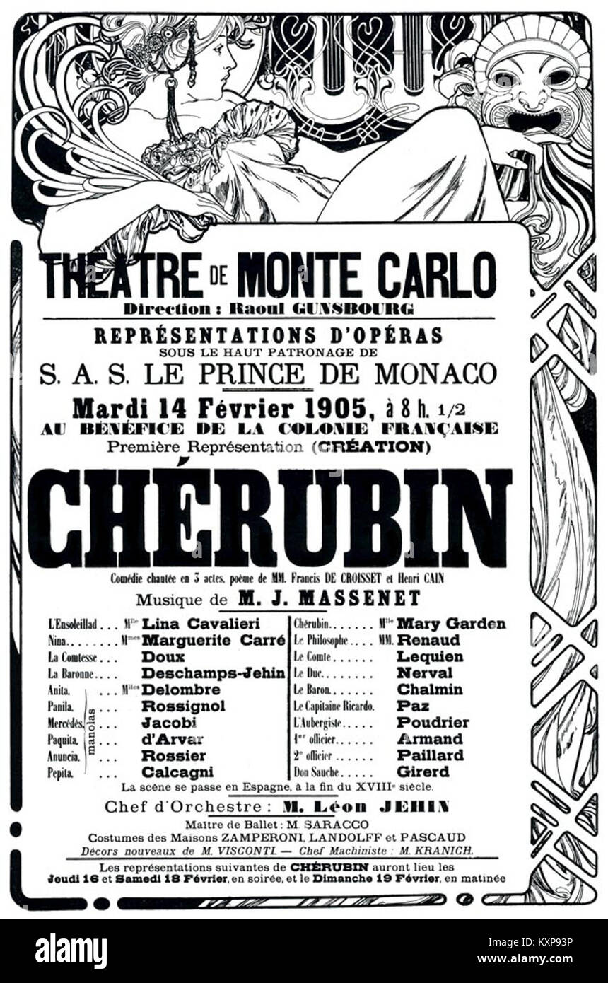 Chérubin Monte-Carlo Foto Stock