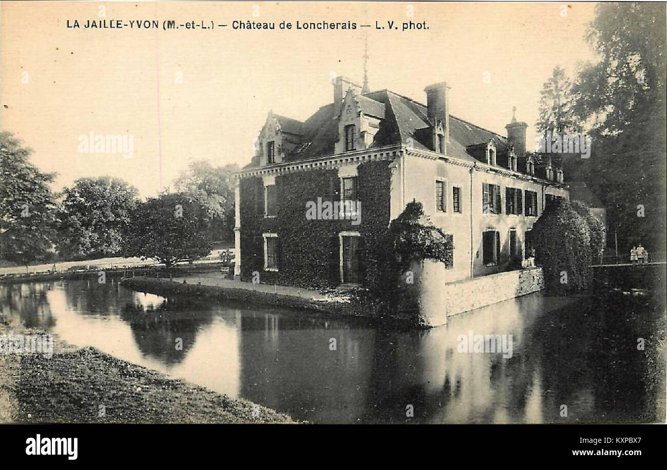 Château de Loncherais - propriété de Jacques-Nicolas-René Gastineau Foto Stock