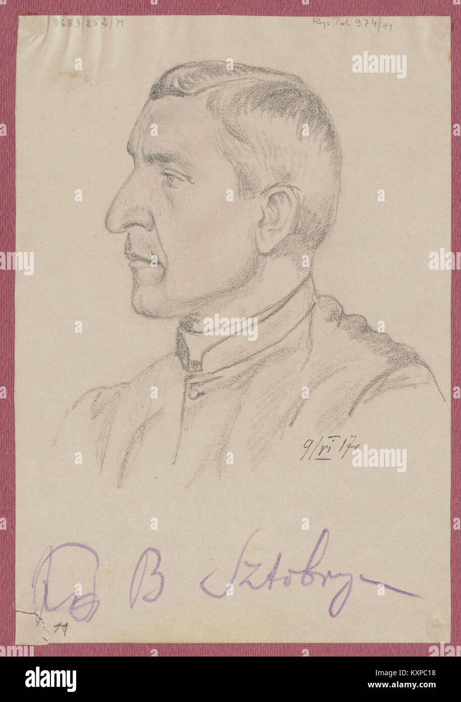 Bolesław Sztobryn era un membro della Tymczasowa Rada Stanu, riflettendo il suo ruolo nell'amministrazione politica polacca durante un periodo storico Foto Stock