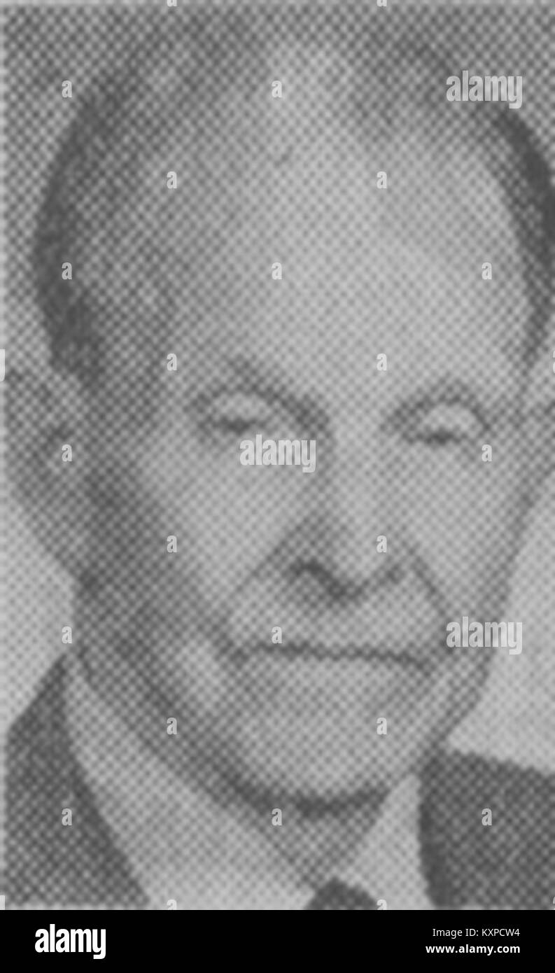 Ritratto di Carl Alfred Danielsson Bååk, che mette in evidenza caratteristiche personali e abbigliamento, documentato in un contesto formale o editoriale. Foto Stock