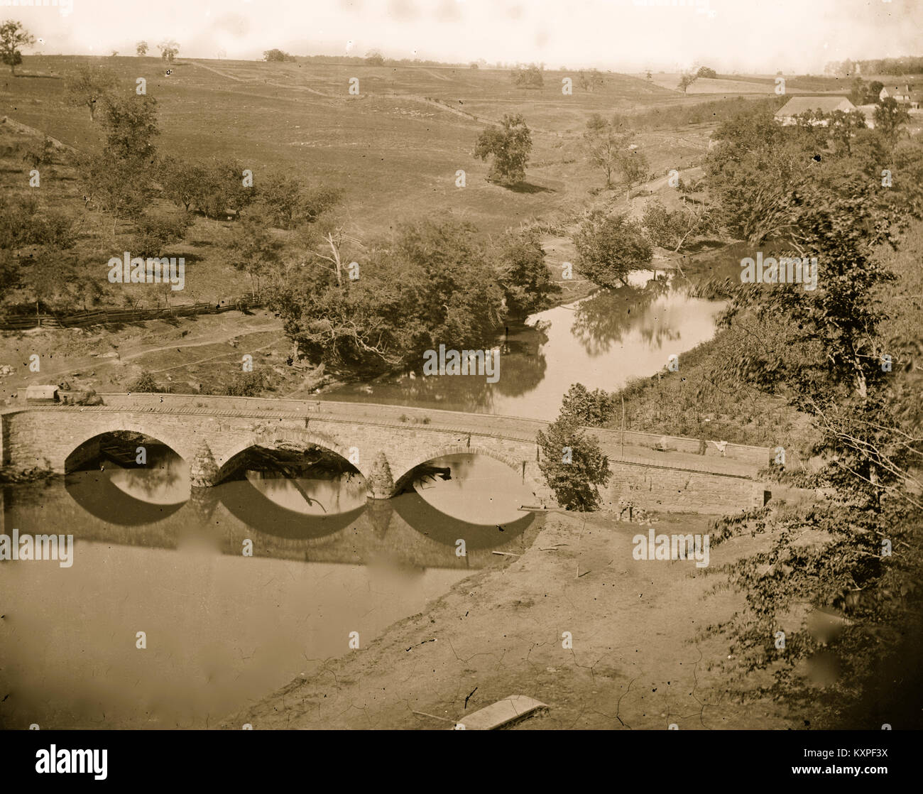 Ponte di Antietam Foto Stock