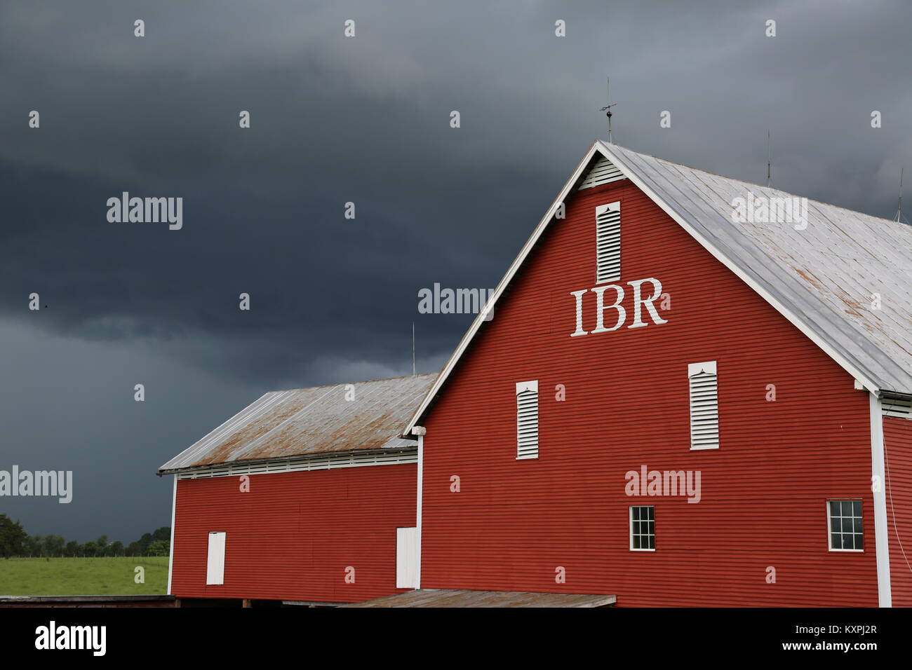 Una tempesta di telai in una storica casa colonica nel La Shenandoah Valley of Virginia Foto Stock