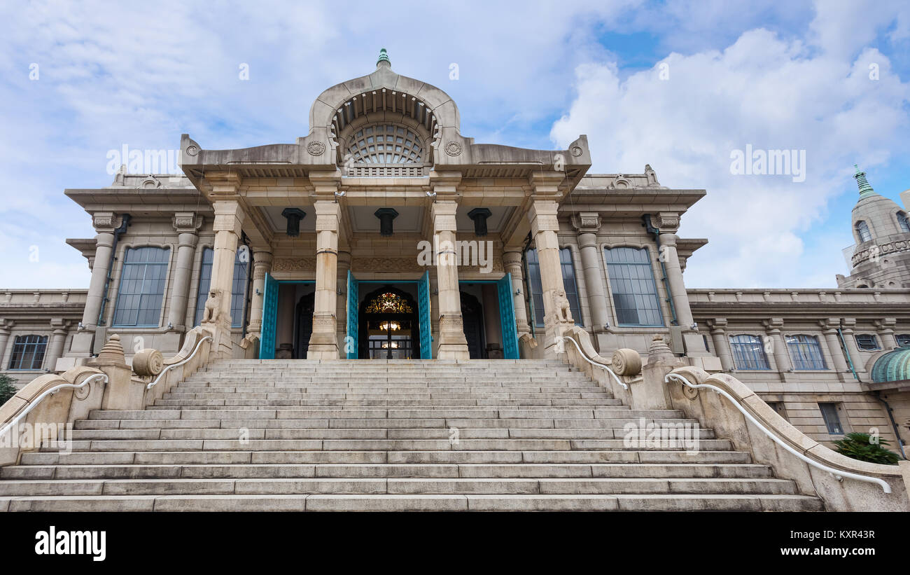 Tsukiji Honganji Temple in Tokyo Tokyo, Giappone - 25 novembre: Tsukiji Honganji Tempio a Tokyo in Giappone il 25 novembre 2013. Fondata nel Tempio di Asakusa nel 1917 Foto Stock
