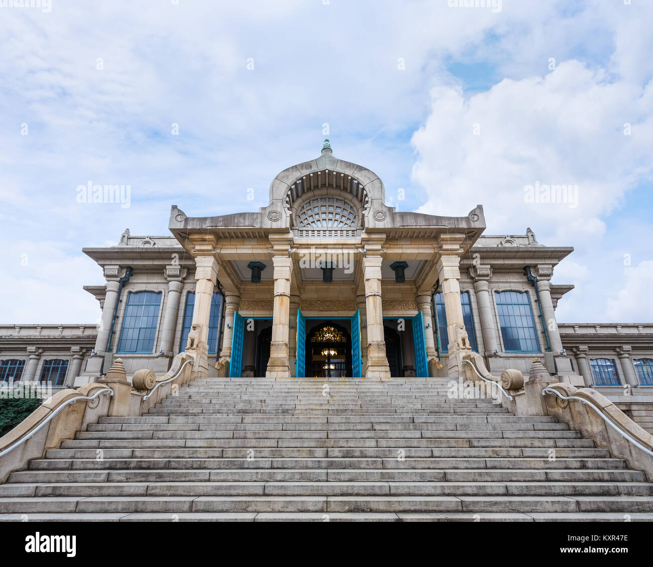 Tsukiji Honganji Temple in Tokyo Tokyo, Giappone - 25 novembre: Tsukiji Honganji Tempio a Tokyo in Giappone il 25 novembre 2013. Fondata nel Tempio di Asakusa nel 1917 Foto Stock