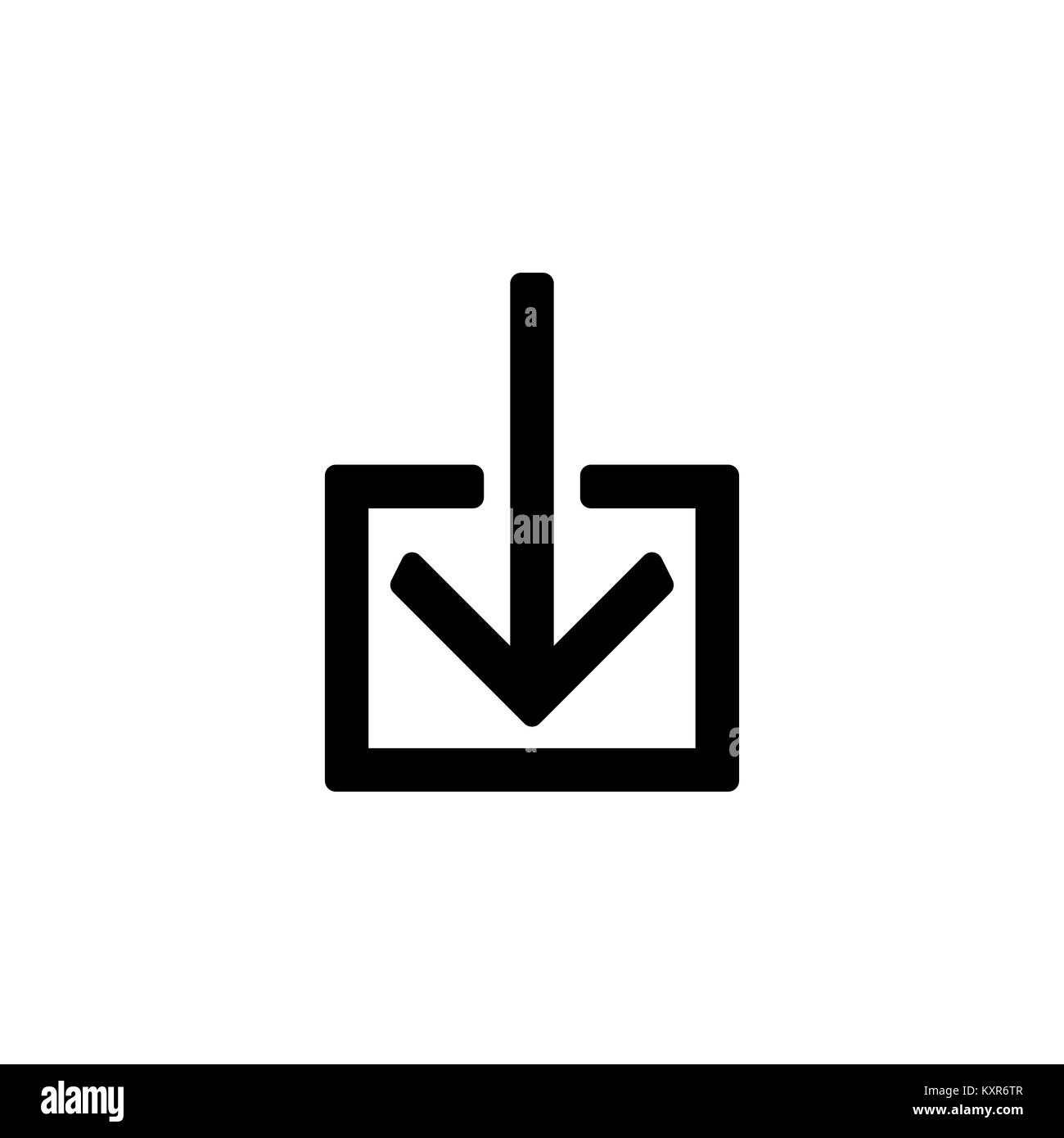 Login Icona per semplice piatto stile design dell'interfaccia utente. Illustrazione Vettoriale