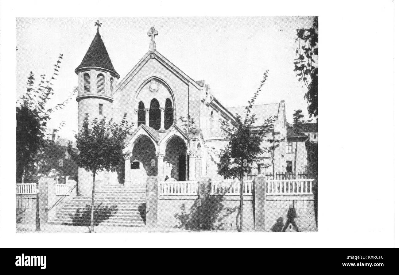 Immagine della chiesa di Kelenföldi Nagyboldogasszony a Budapest, Ungheria. Foto Stock
