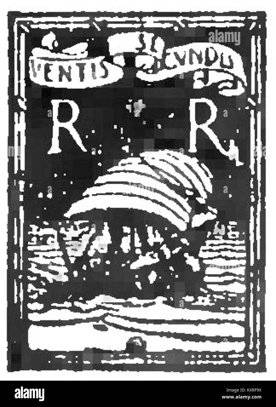 Un'immagine ritagliata della prima pagina da "canto e Ariette nove", un manoscritto musicale italiano contenente canzoni e arie del XVIII o XIX secolo. Foto Stock