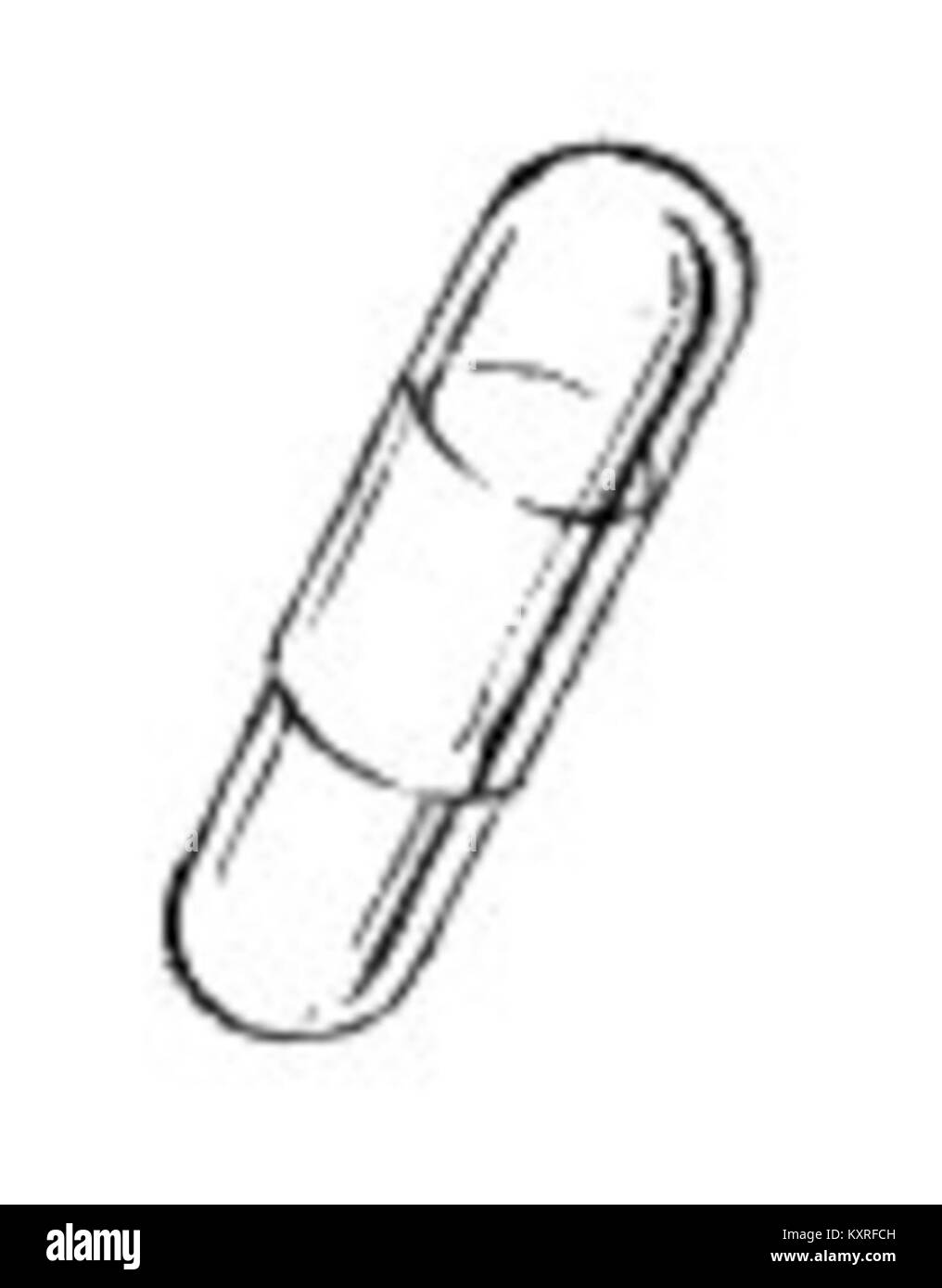 Una capsula è un piccolo contenitore chiuso spesso utilizzato in contesti medici, scientifici o tecnologici per contenere sostanze, attrezzature o persone. Può riferirsi a capsule farmaceutiche, capsule spaziali o unità di conservazione. Foto Stock