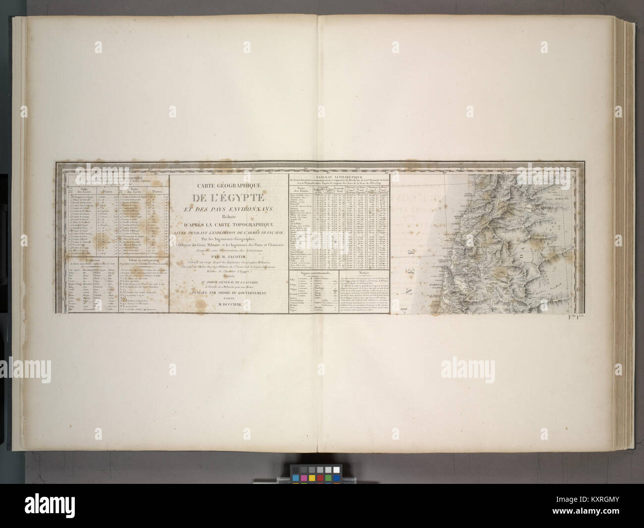 Questa mappa geografica dell’Egitto e dei suoi paesi circostanti è una versione ridotta di una mappa topografica, che illustra il terreno, le città e i confini della regione durante il periodo in cui è stata creata. Foto Stock