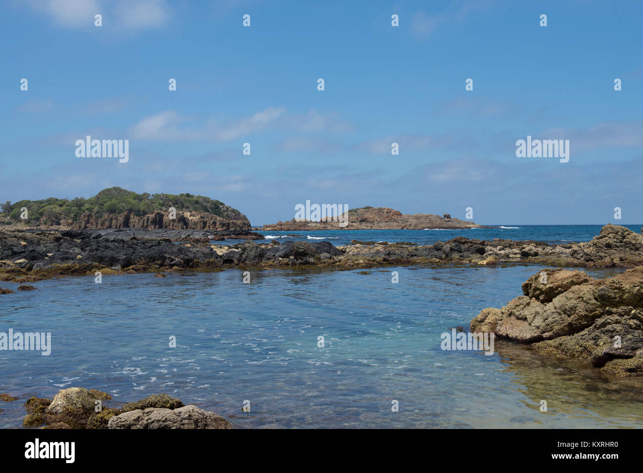 La Mimosa rocce Mimosa Rocks National Park, New South Wales, Australia. Foto Stock