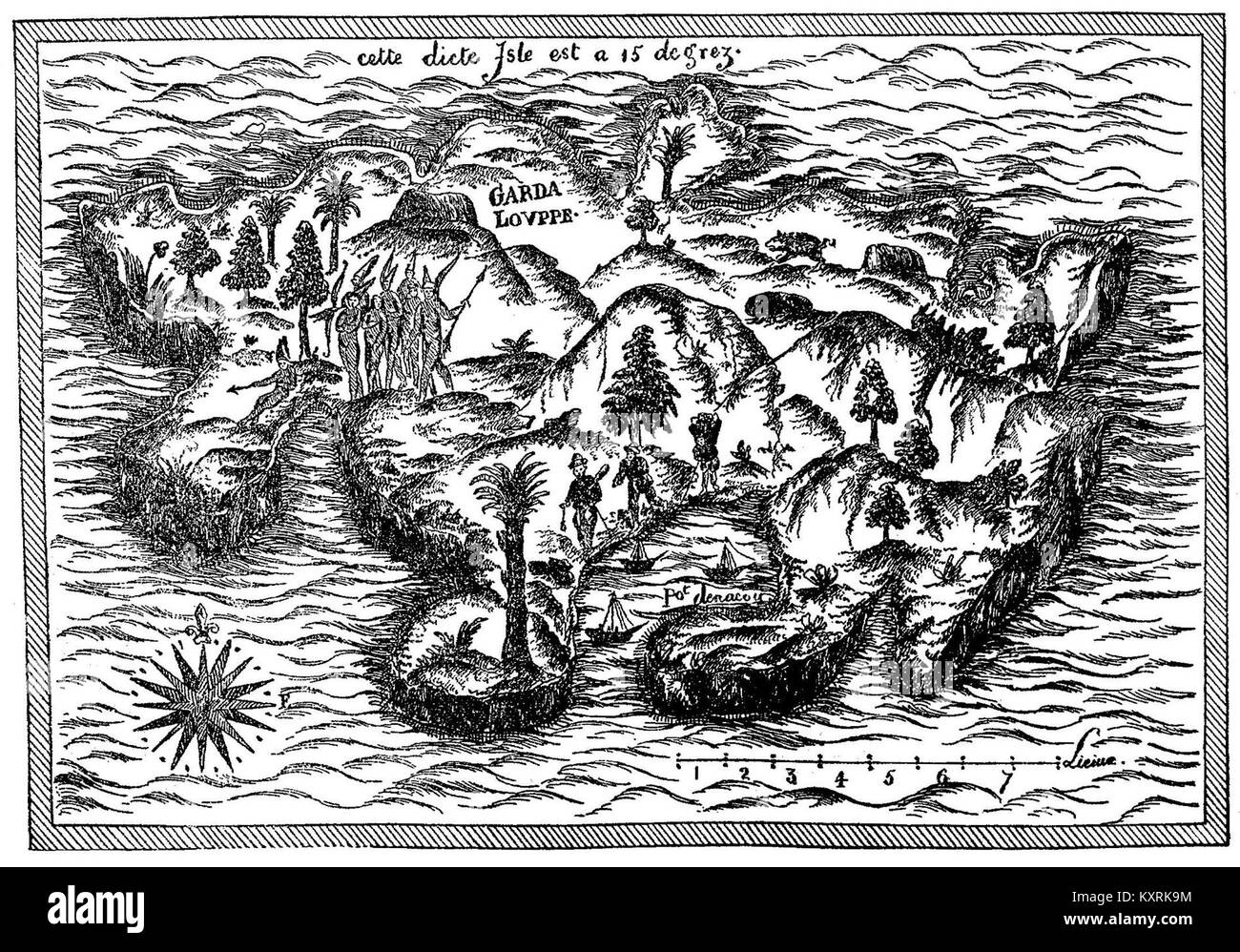 Questa targa (n. 008) dell'edizione del 1870 di Œuvres de Samuel de Champlain mostra un'illustrazione degli scritti di Champlain sulla prima nuova Francia, che rappresenta i suoi contributi cartografici e storici all'esplorazione del Canada. canadiana.ca+1 Foto Stock