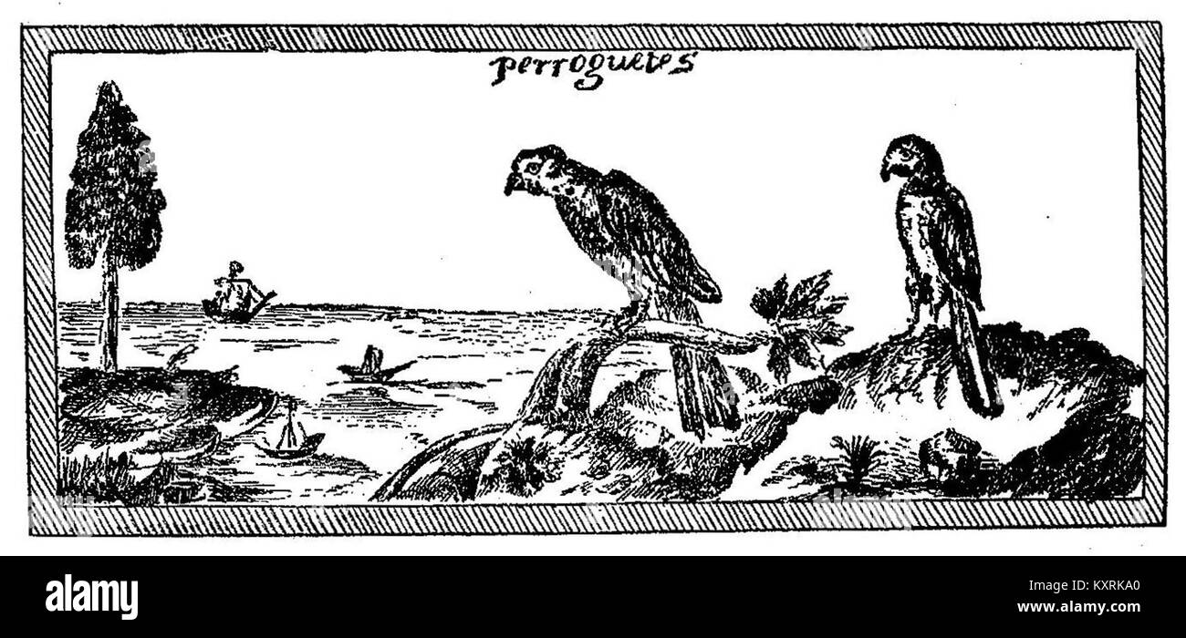 Piastra 016 del volume 1 di "oeuvres de Champlain" (1870, Université Laval), che mostra una raffigurazione incisa relativa al lavoro di insediamento di Champlain in nuova Francia. Foto Stock