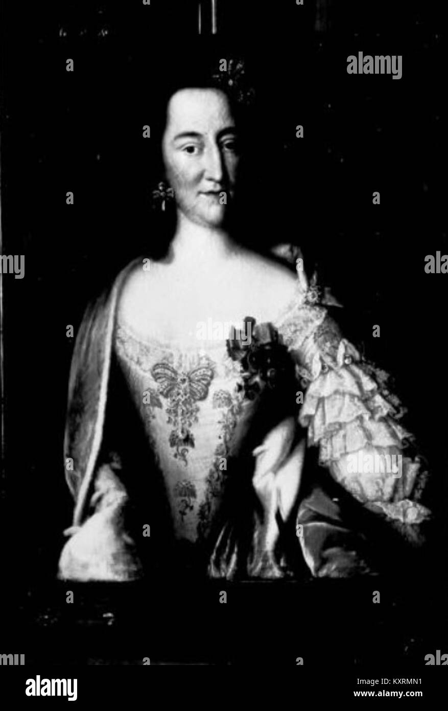 Cristiana Luisa di Schleswig-Holstein-Sonderburg-Plön era un membro della nobiltà tedesca. Apparteneva alla casa ducale dello Schleswig-Holstein e giocò un ruolo negli affari politici e sociali della regione durante la sua vita. Foto Stock