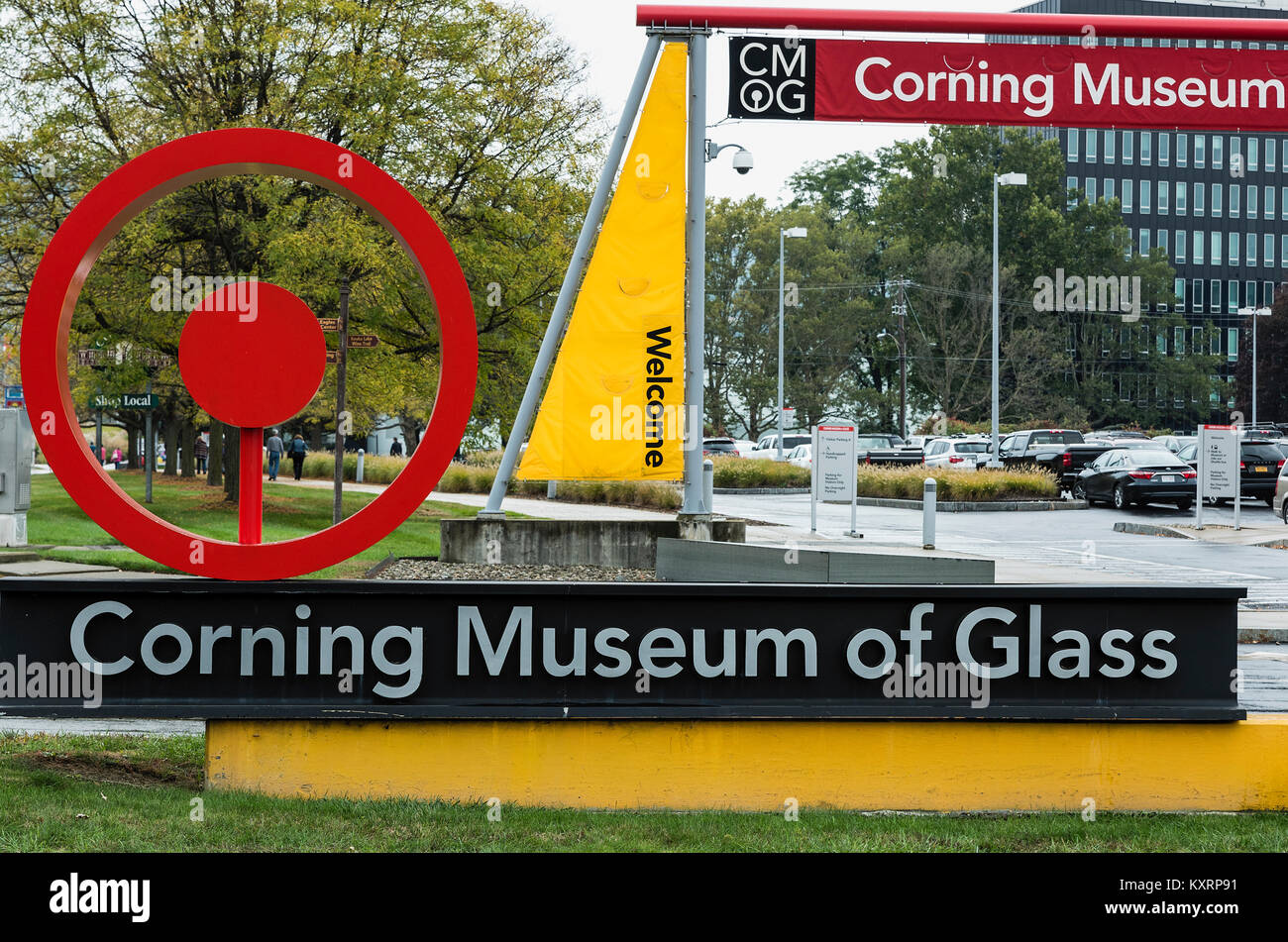 Corning museo del vetro Corning, Steuben County, New York, Stati Uniti d'America Foto Stock