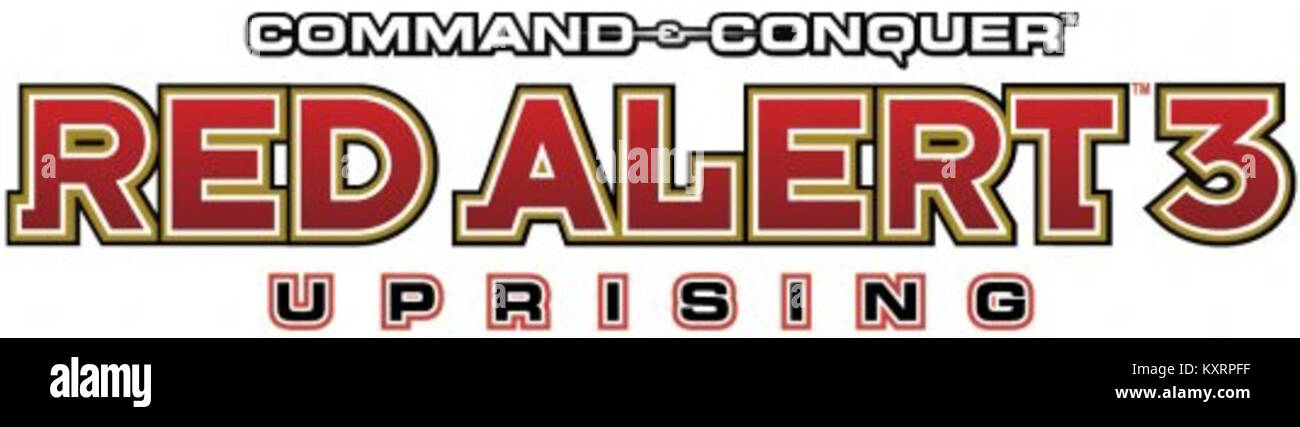 Command & Conquer Alarmstufe Rot 3 Der Aufstand-Logo en Foto Stock