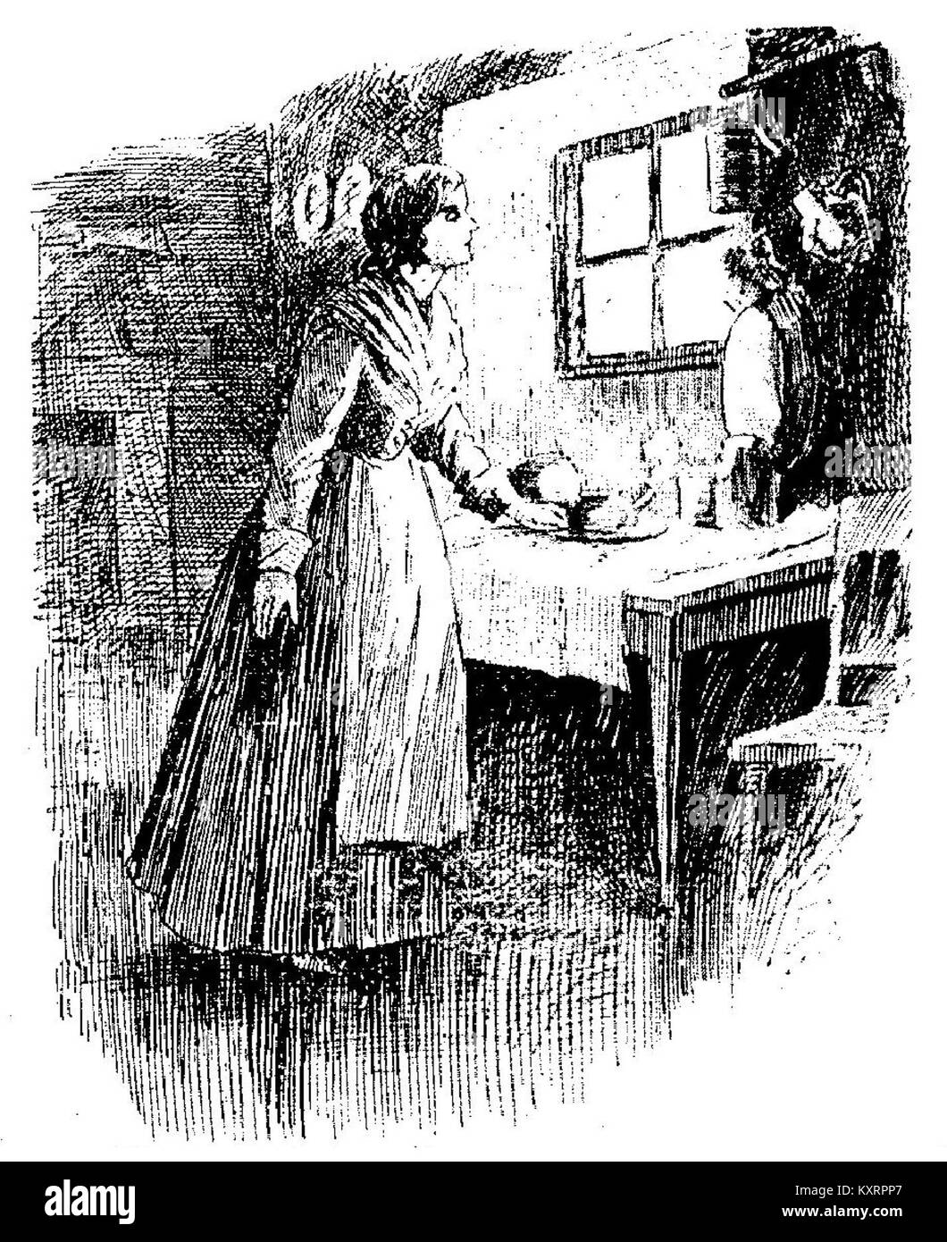 Conan - l'oubli è un'opera letteraria francese illustrata nel 1900. Le illustrazioni, tra cui il numero 11, raffigurano scene del romanzo "l'oubli", contribuendo all'interpretazione visiva di questo pezzo letterario. Foto Stock