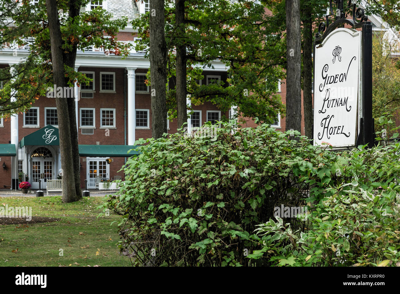 Hotel Gideon Putnam, Saratoga Springs, New York, Stati Uniti d'America. Foto Stock