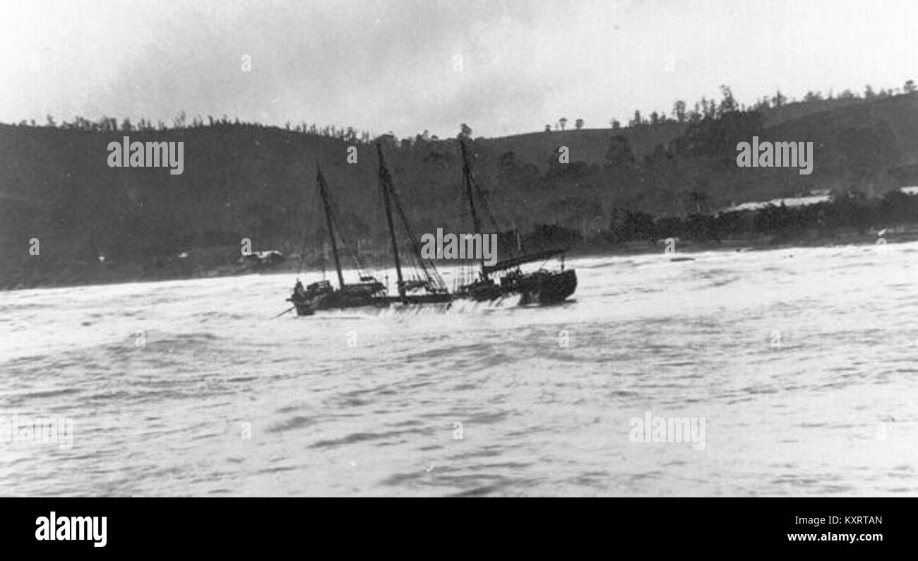 Coomonderry in mare mosso a Burnie, Tasmania nel 1923 Foto Stock