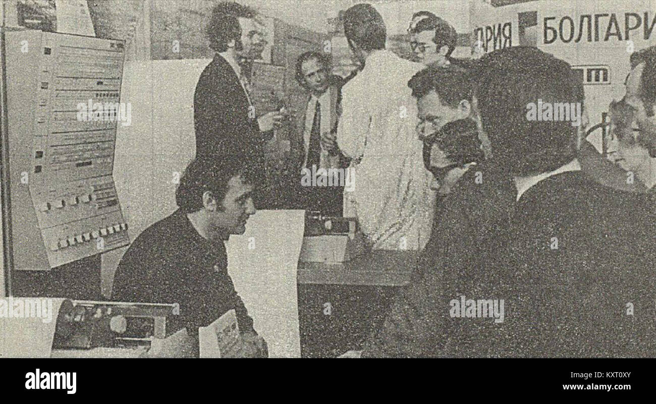 Il computer EC-1020 esposto nella mostra bulgara al JS EMC-73 ha rappresentato lo sviluppo tecnologico della Bulgaria nel settore dell'elettronica e dell'informatica durante gli anni '1970 Foto Stock