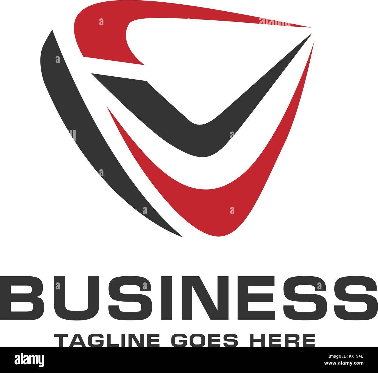 Moderno e minimalista sport simbolo astratto. OK. destra vettore logo Illustrazione Vettoriale