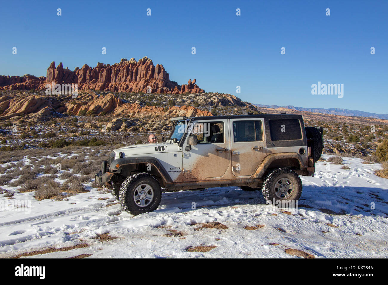 Esplorare Arches National Park 2017 Foto Stock