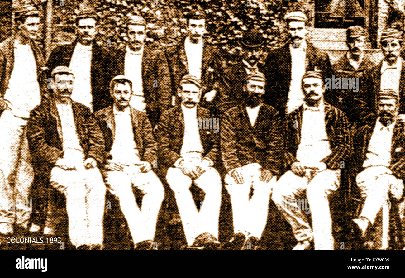 Il 'Colonials' - La squadra australiana del grillo in Inghilterra 1893 Foto Stock