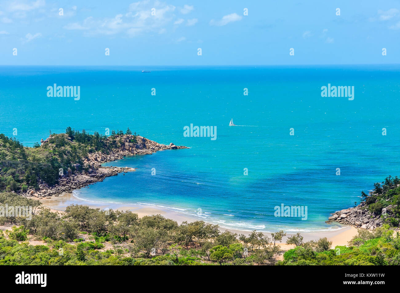 Chiudere la vista della baia di Firenze in Magnetic Island, Queensland, Australia Foto Stock