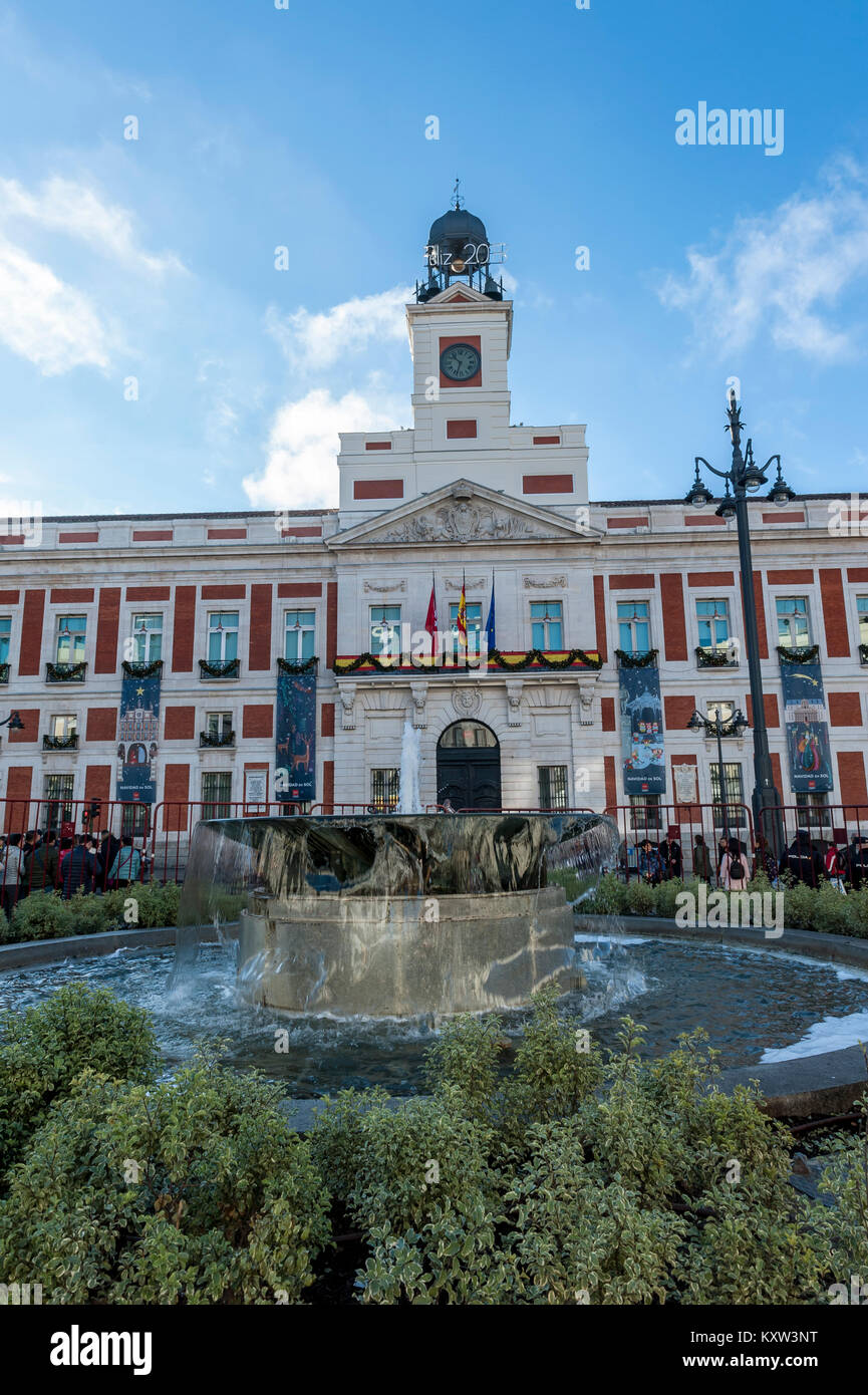 Real Casa de Correos, Madrid, Spagna Foto Stock