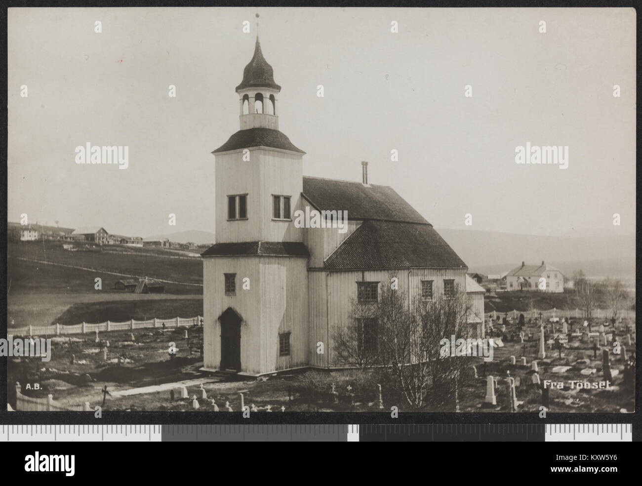 Fotografia del XIX secolo dalla sala fumatori di Baldersnæs, che mostra il canale Dalslands e il paesaggio svedese circostante. Foto Stock