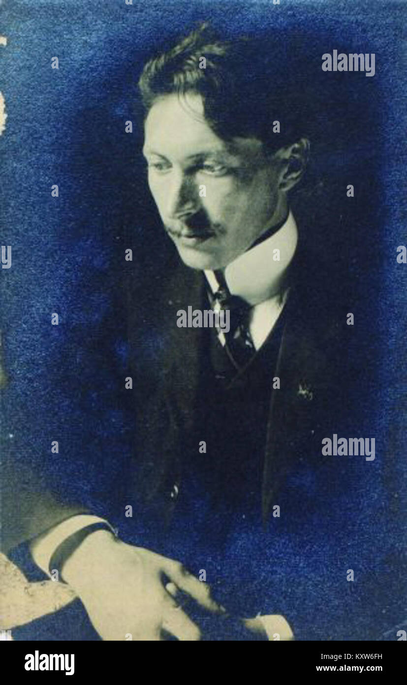 Fran Tratnik, attivo negli anni '1910, era un artista sloveno le cui opere includono ritratti e rappresentazioni della vita quotidiana, che riflettono la cultura visiva dell'inizio del XX secolo. Foto Stock