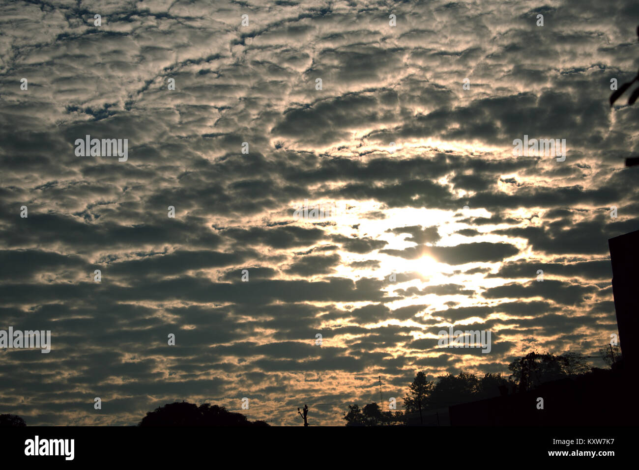 Le nuvole , la mattina Vibes , Sunrise . Foto Stock