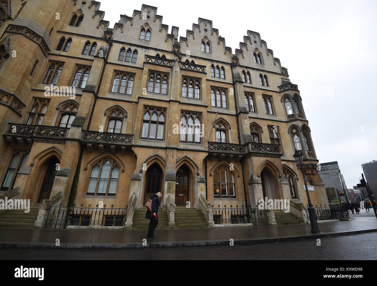 Una vista dell'Ufficio del Procuratore Generale (Centro edificio) in Westminster, Londra. Foto Stock