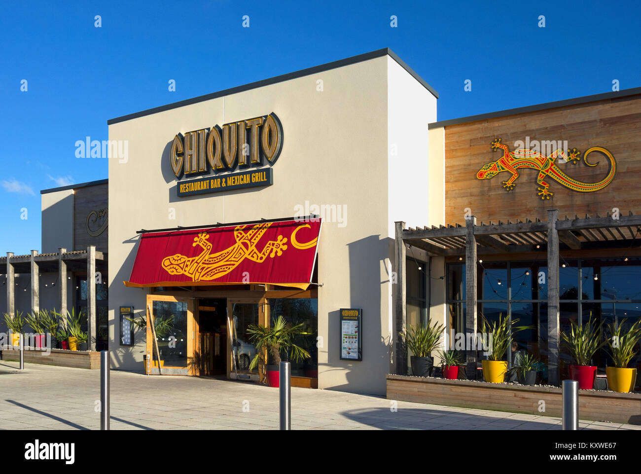 Chiquito ristorante messicano in Cornovaglia, Inghilterra, Regno Unito. Foto Stock