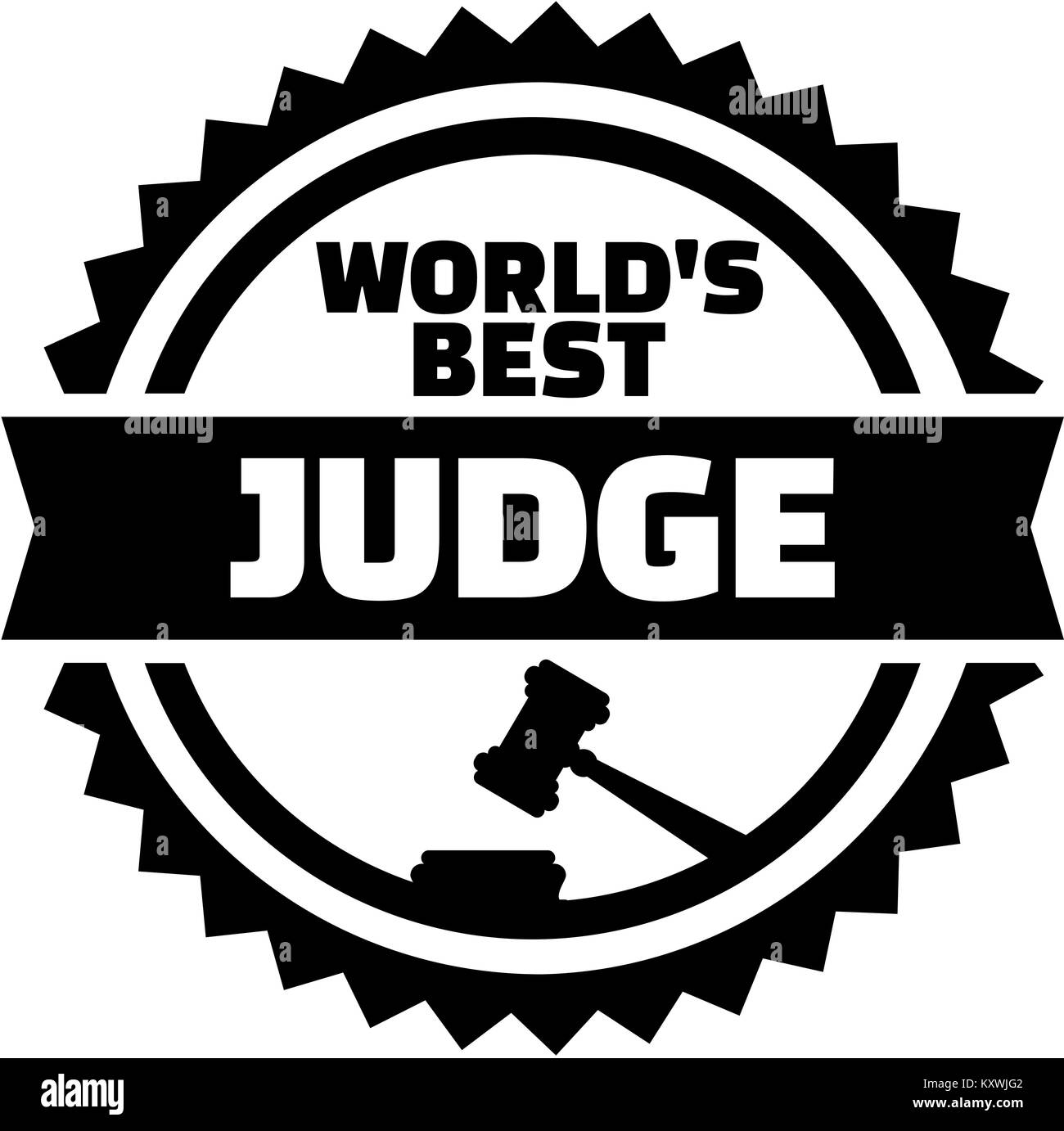 I migliori del mondo giudice timbro Foto Stock