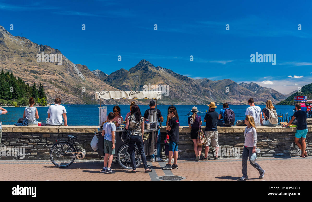 Vacanze a Queenstown, Otago, Nuova Zelanda Foto Stock