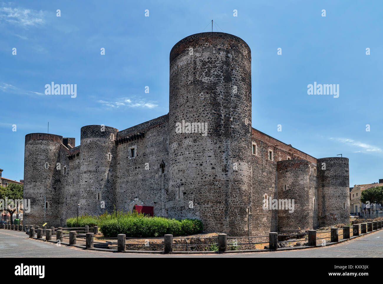 Il Castello Ursino di Catania (Sicilia) Foto Stock