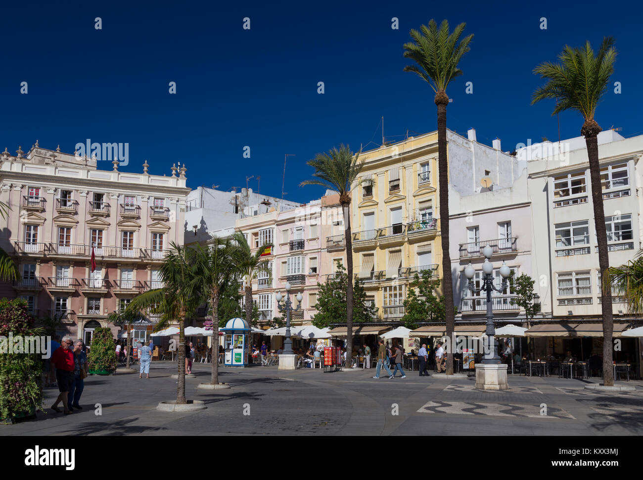 Plaza de San Juan de Dios, Cádiz , Spagna Foto Stock