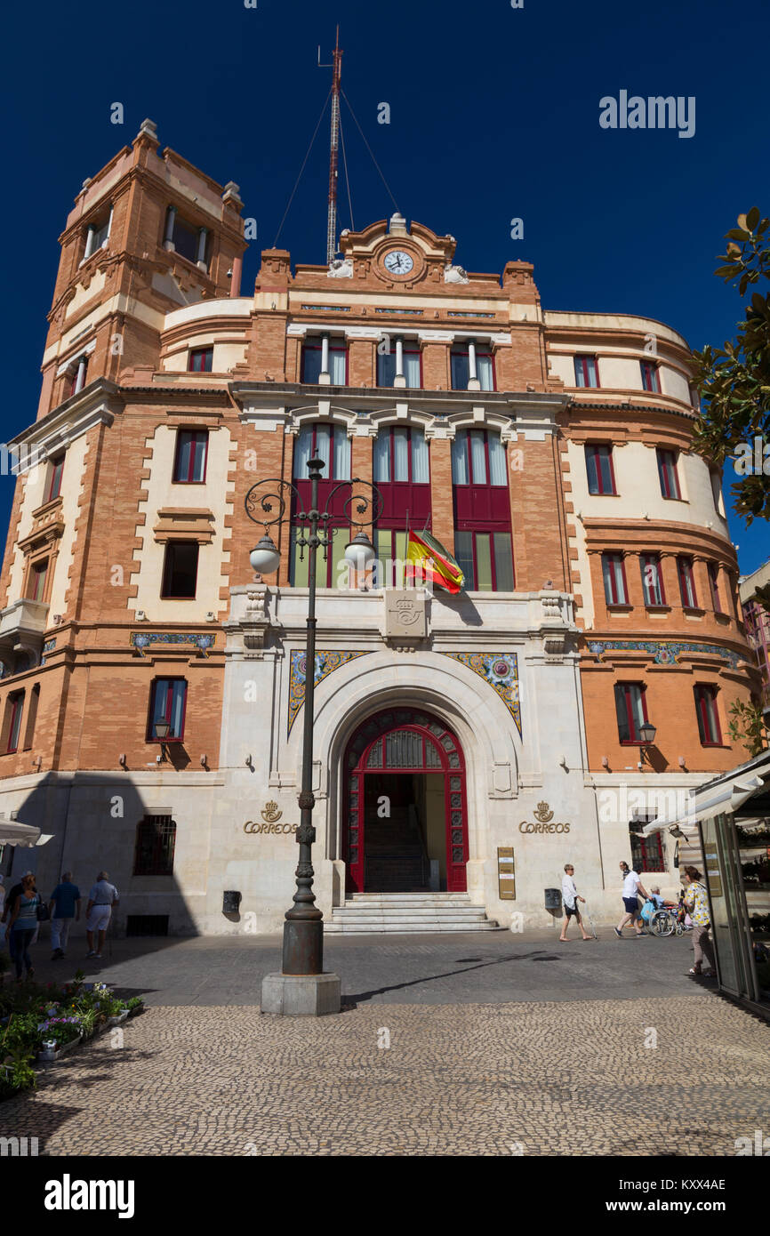 Cádiz post office, Spagna Foto Stock